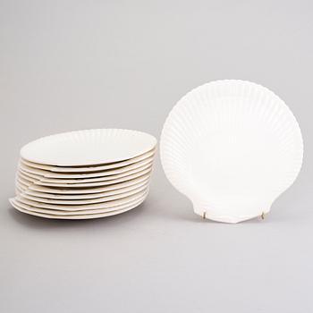 WEDGEWOOD, LAUTASET kaksitoista kpl, "Nautilus", savitavaraa, Englanti 1964.