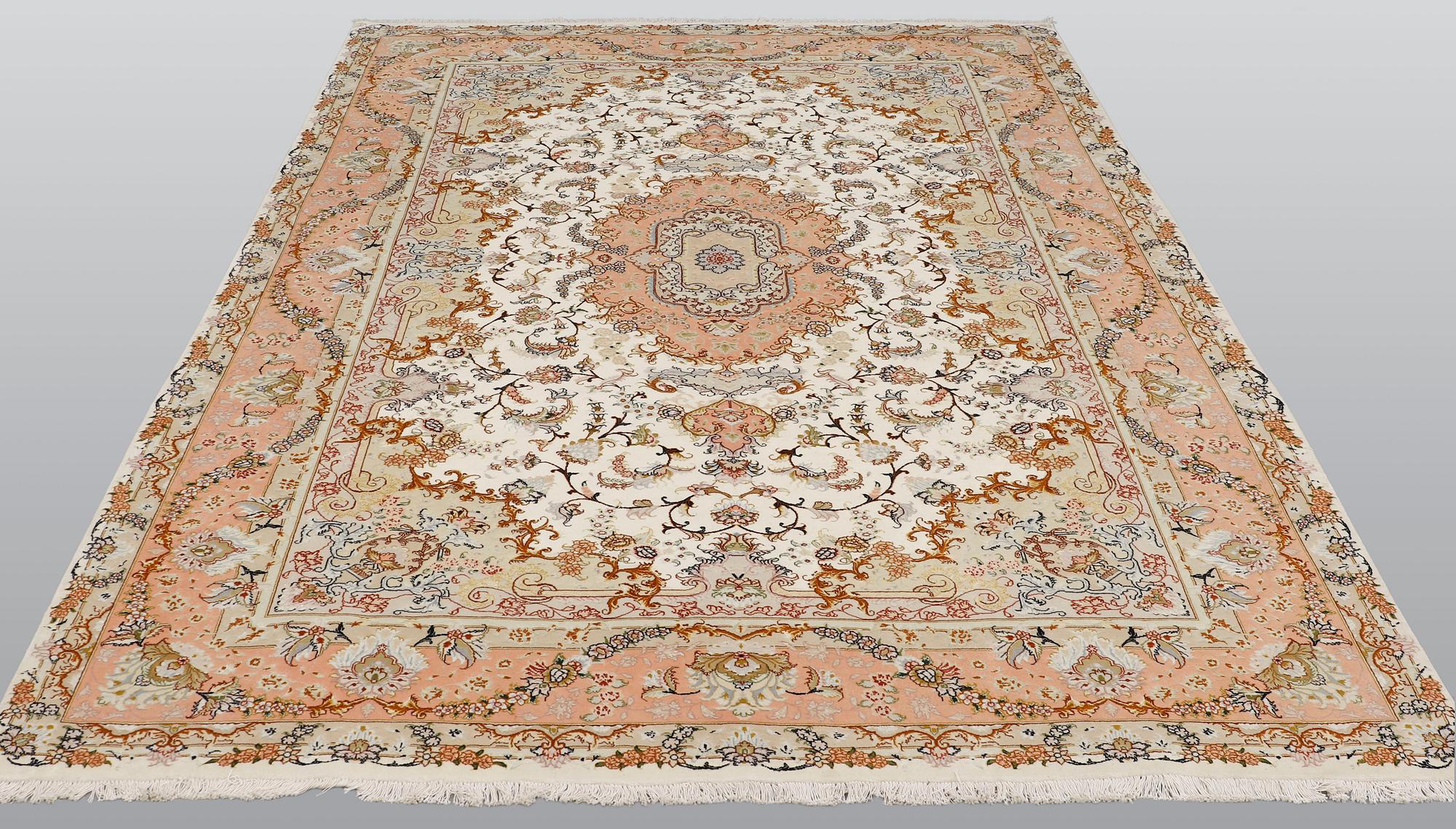 Matto, Tabriz, Part Silk, sk 50 Radj, ca 298 x 205 cm.