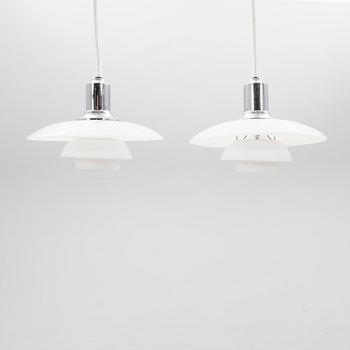 Poul Henningsen, taklampor ett par "PH 2/1", Louis Poulsen, Danmark.