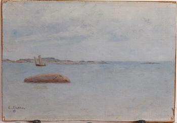 ERDTMAN, ELIAS, 3 st, olja på duk, två med sign, en dat -95.