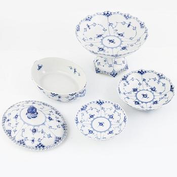 A coffee and dinner service, full lace "Musselmalet", Royal Copenhagen, Denmark.