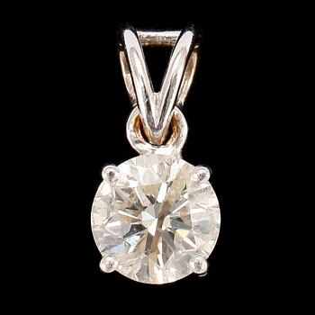 Diamantgradering · HÄNGE, 18k vitguld med briljantslipad diamant ca1,00ct.