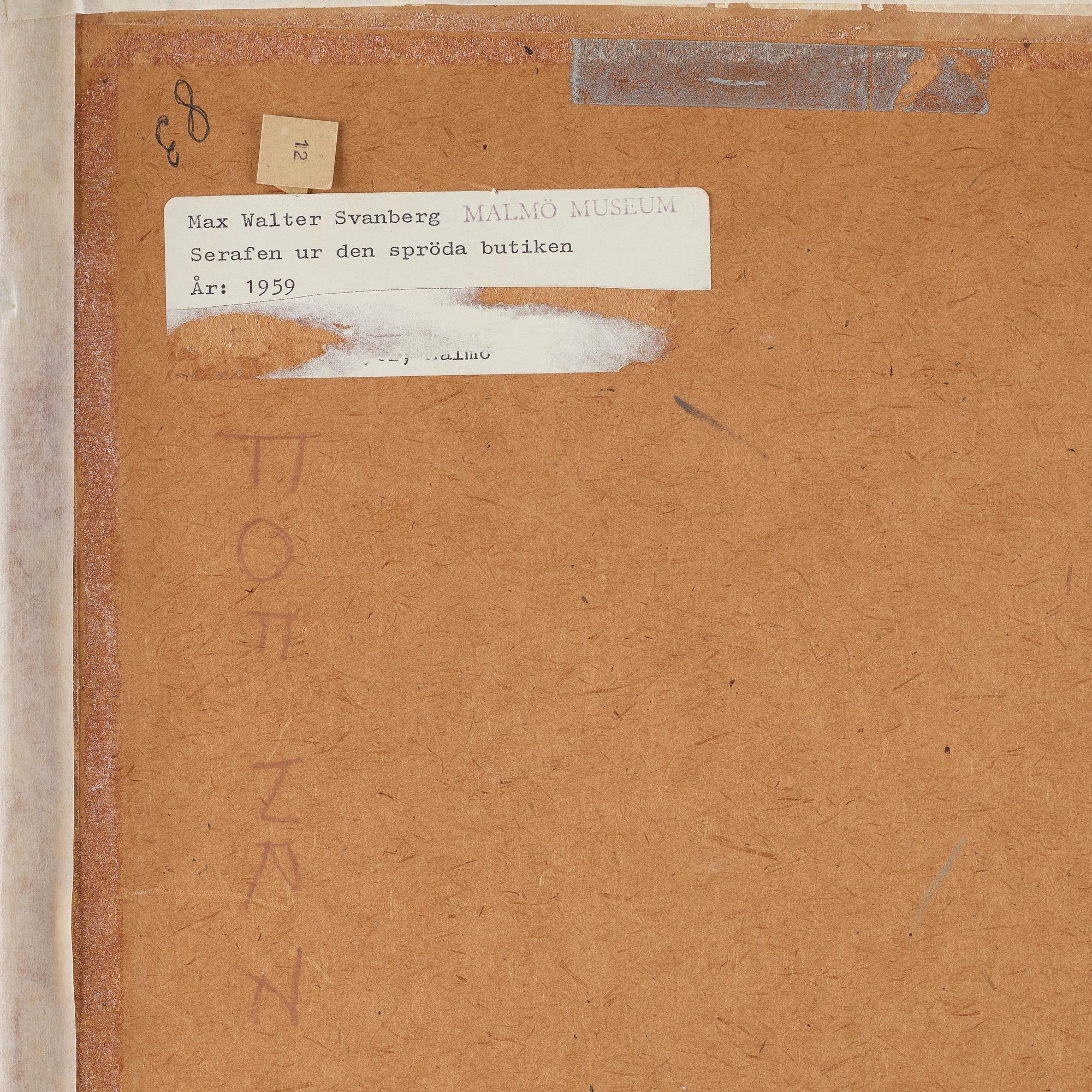 MAX WALTER SVANBERG, gouache, signed and dated -59.