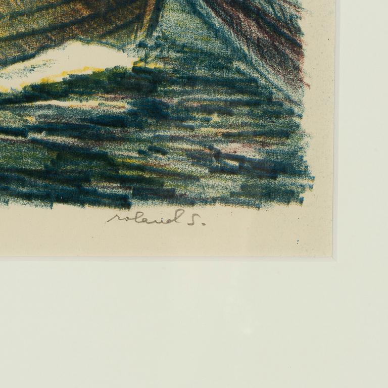 Roland Svensson, lithograph in color, signed and numbered 11/35.