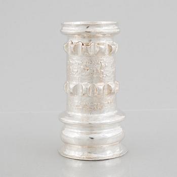 A sterling silver vase, mark of Lars Arby, Gothenburg, Sweden, 1973.