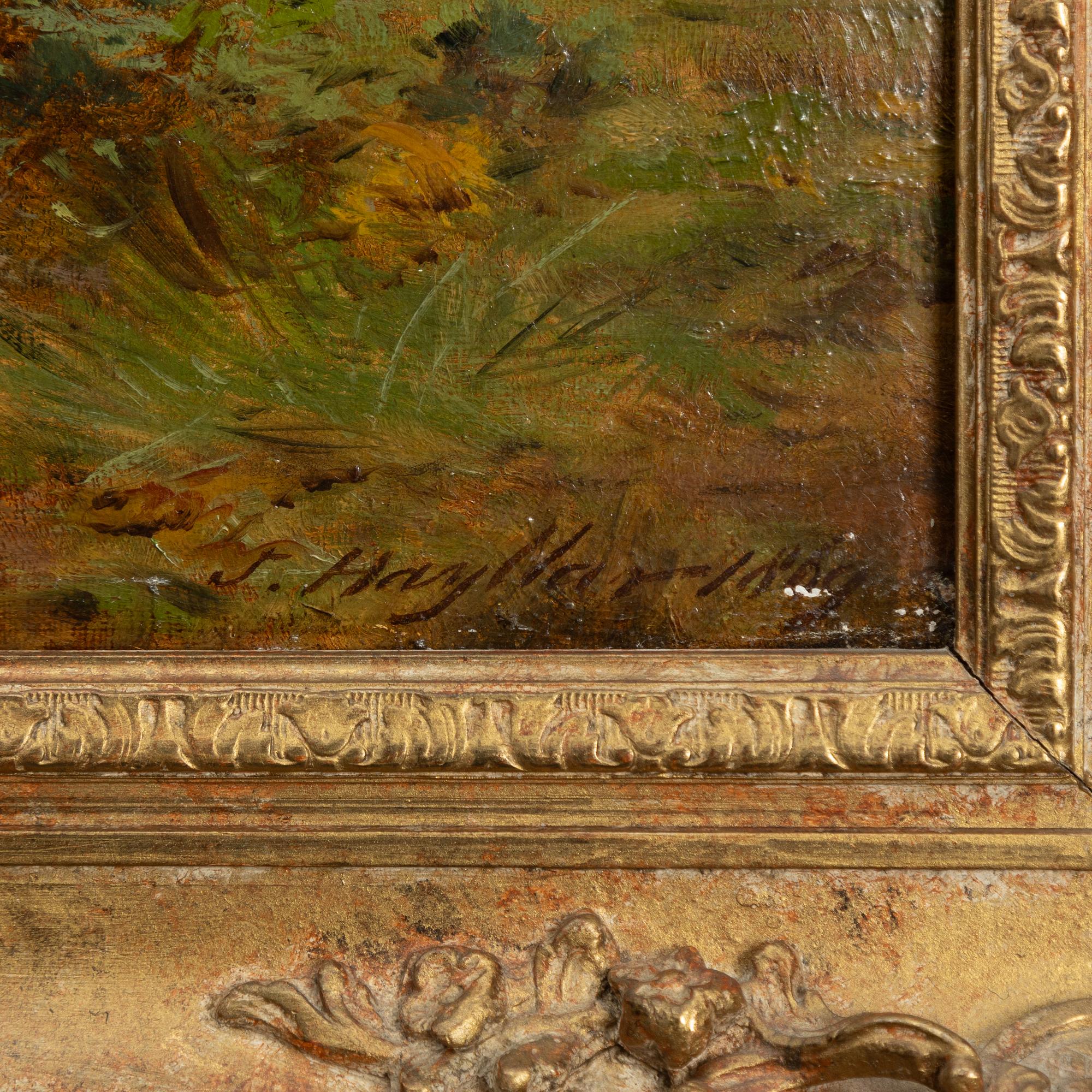 James Hayllar, "Landscape with Boys Bathing".