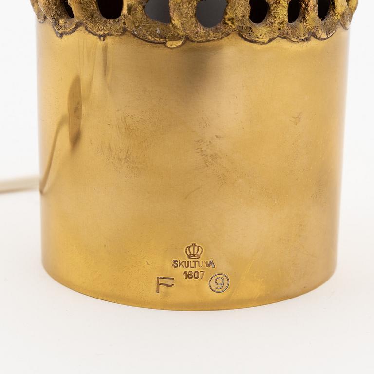 Pierre Forssell, a brass table lamp. Skultuna, second half of the 20th century.