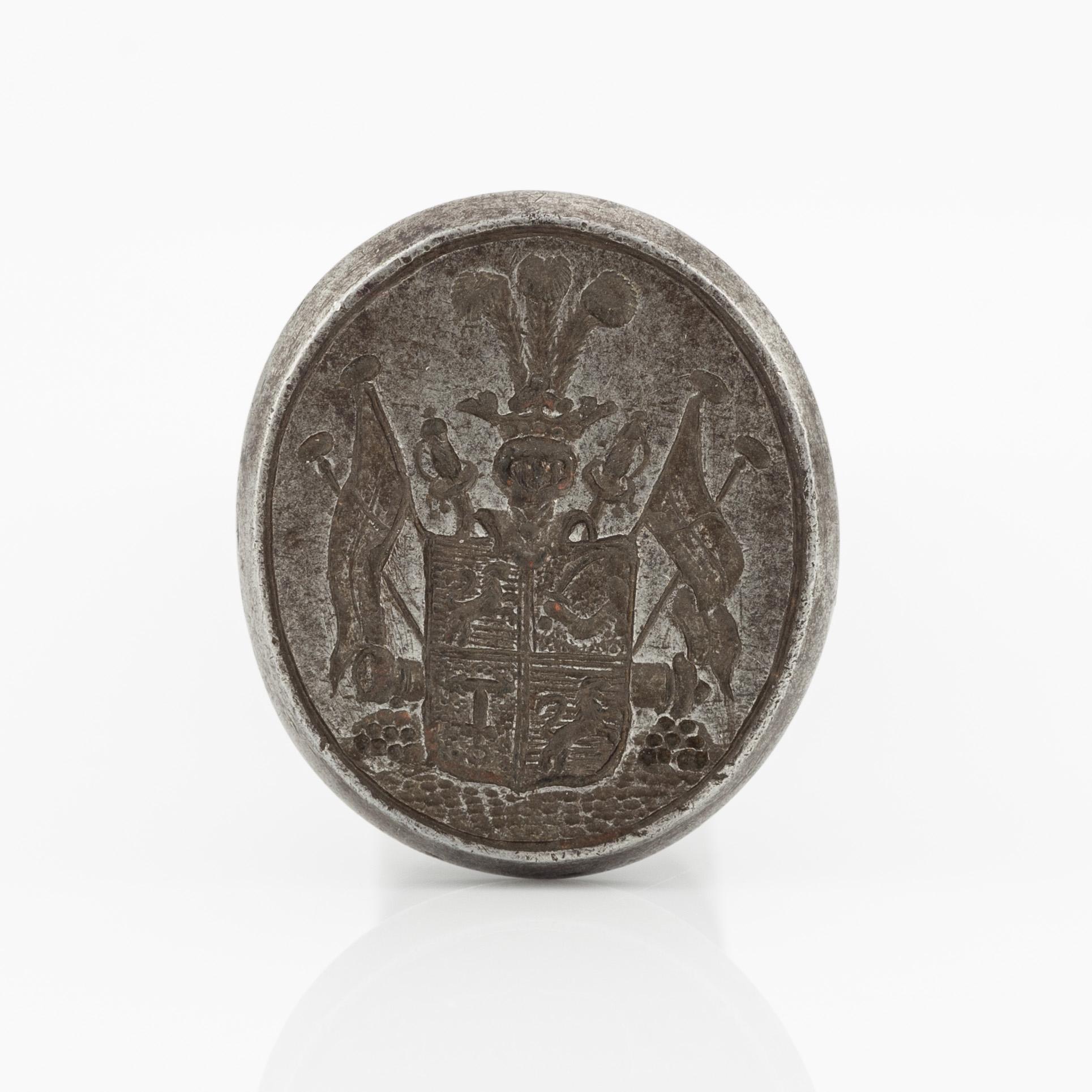 Seal for the noble von Klugen family, 18th century.