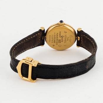 Must de CARTIER, Vermeil, wristwatch, 24 mm.
