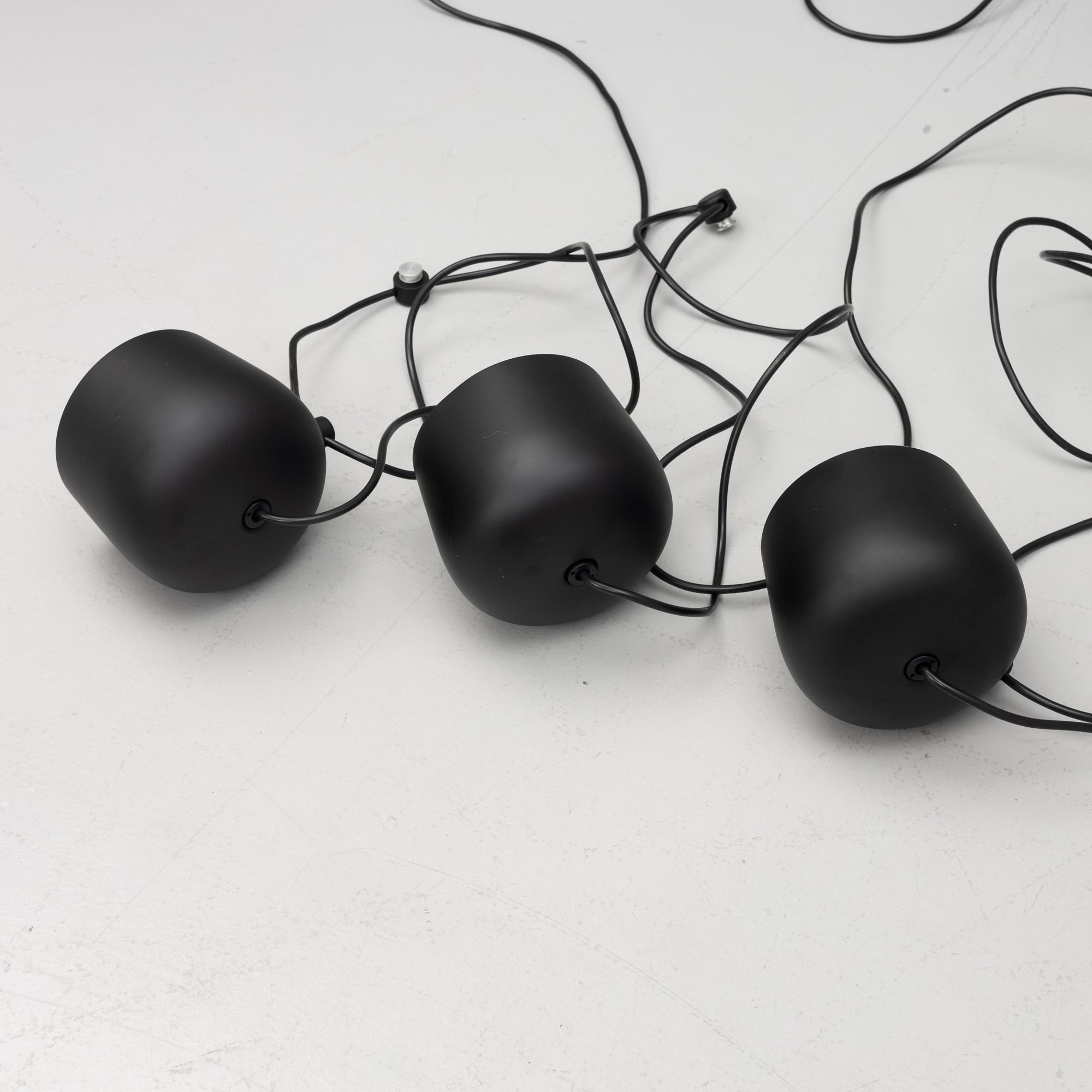 Erwan & Ronan Bouroullec, three 'Aim Small' ceiling lamps, Flos, Italy.