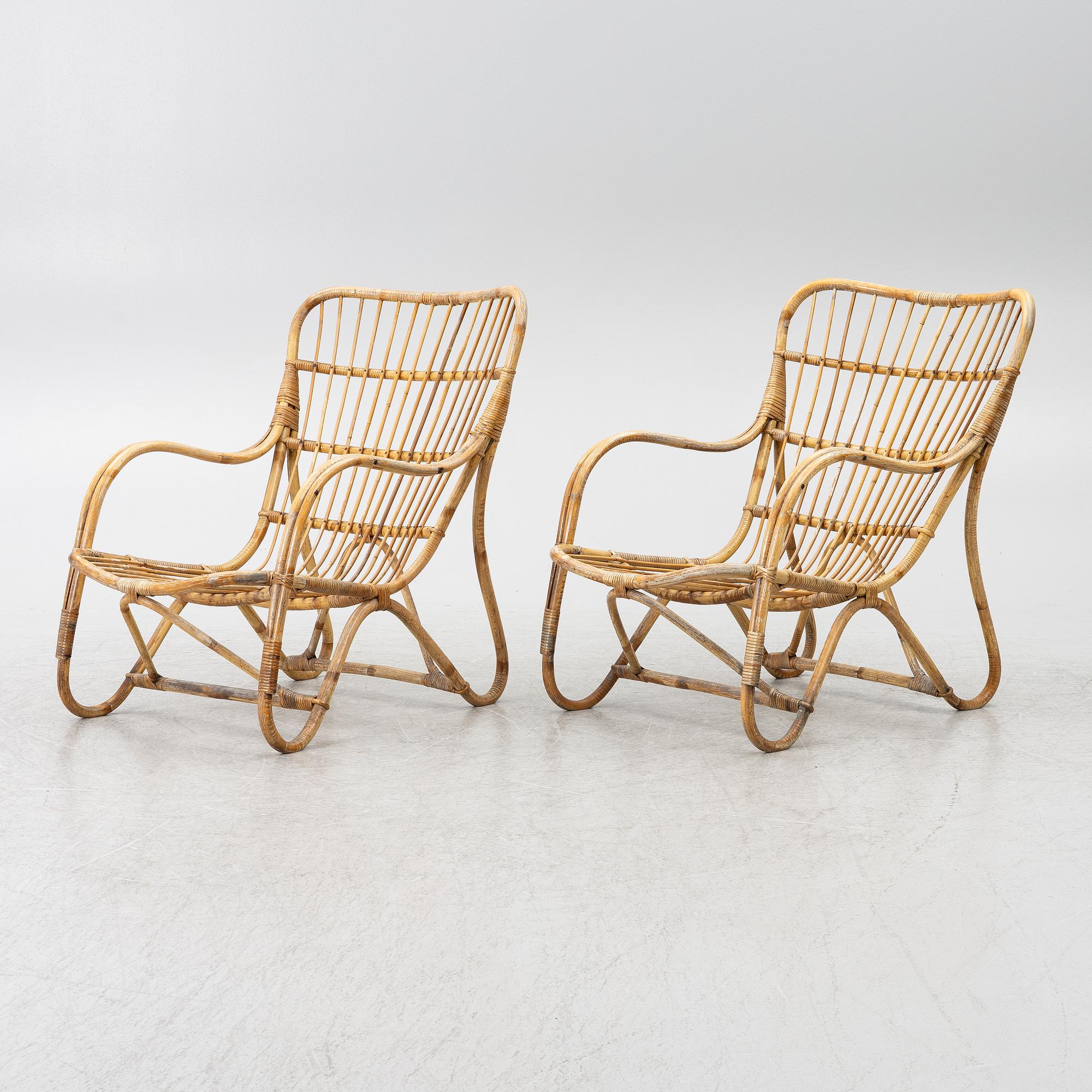 A par of armchairs, second half of the 20th Century.