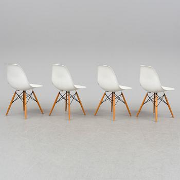 CHARLES & RAY EAMES, stolar, 4 st, "Eames plastic Chair DSW", Vitra, 2003.