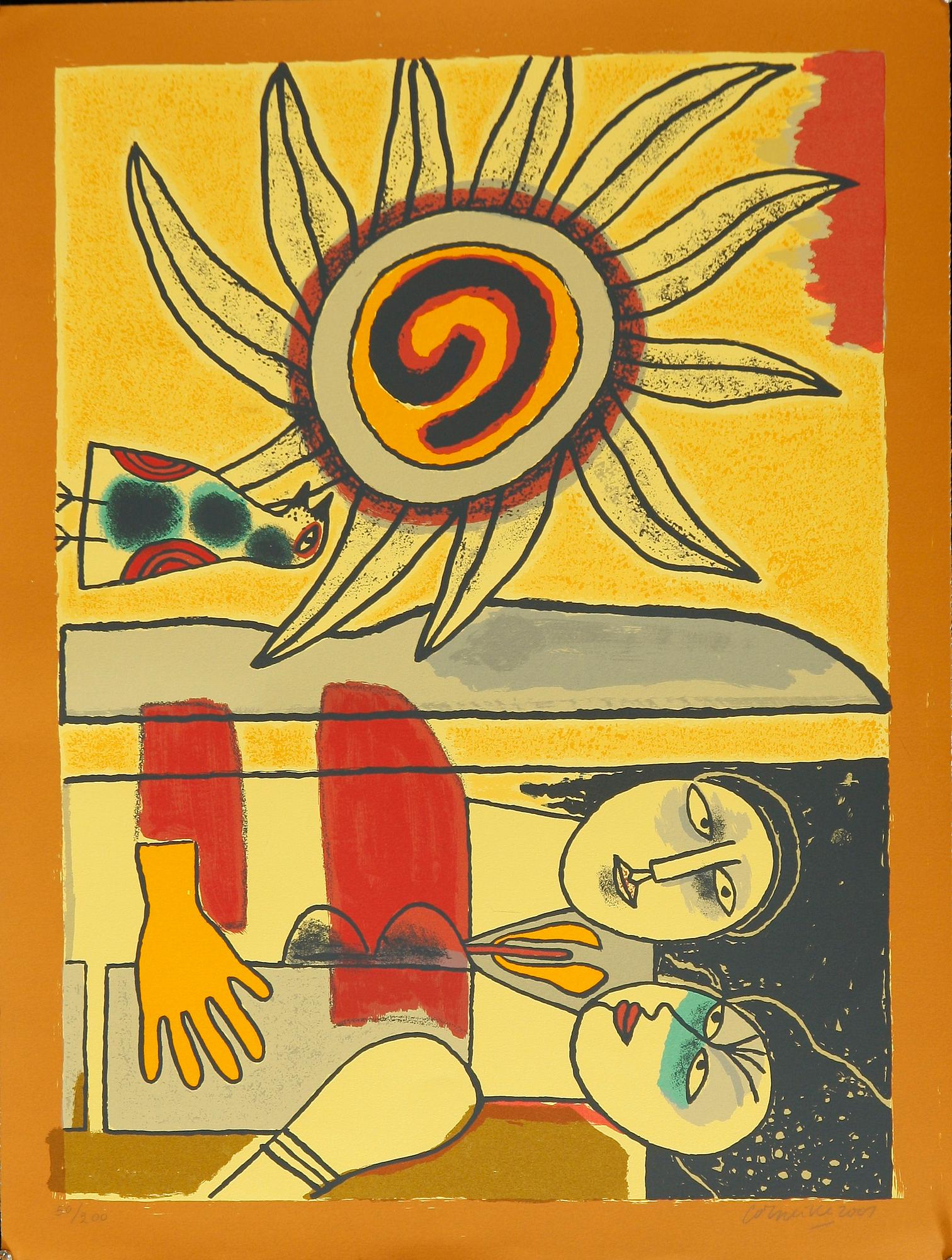 BEVERLOO CORNEILLE, färglitografi, sign o numr 50/200, dat 2001.