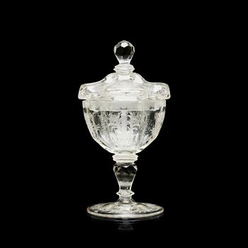 SWEET MEAT DISH MED LOCK, glas. 1700-tal.