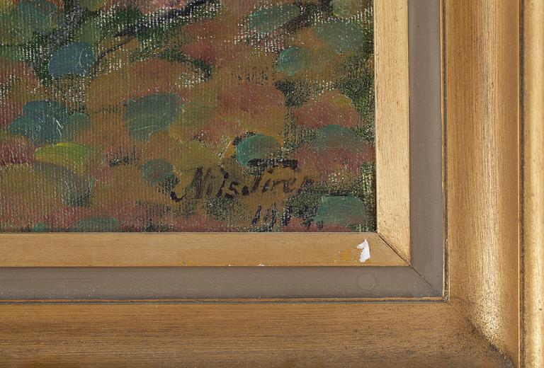 NILS TIRÉN, olja på duk, signerad och daterad 1914.