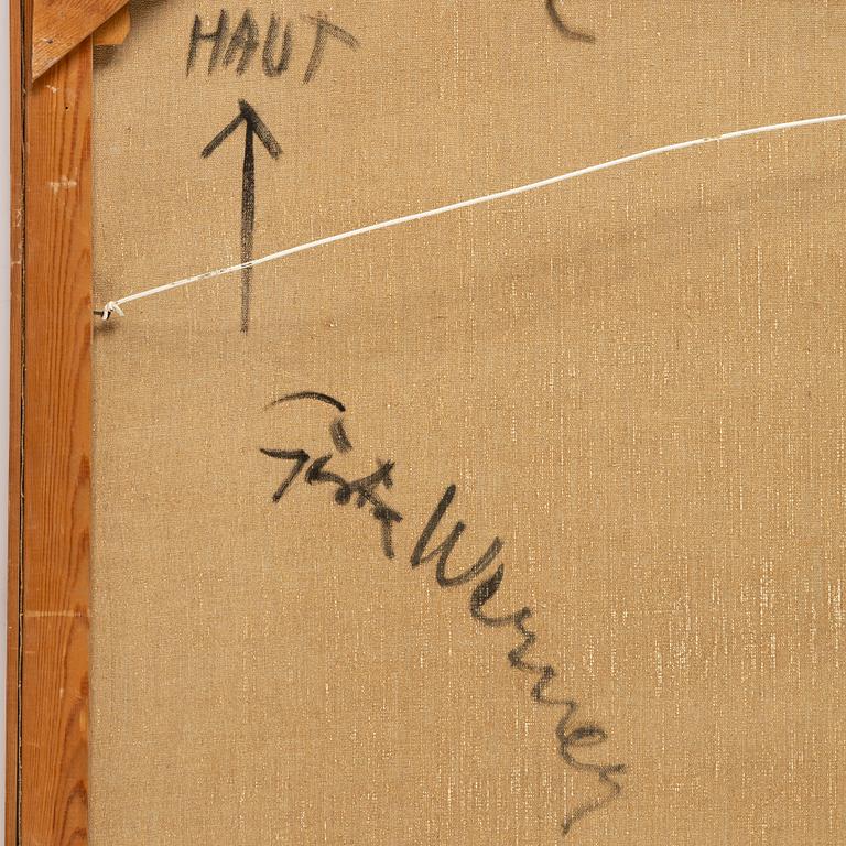Gösta Werner, oil on canvas, signed. Signed verso.