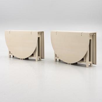 A pair of 'Bergslagen' drop-leaf tables, from Ikea's 18th-century series, 1990s.