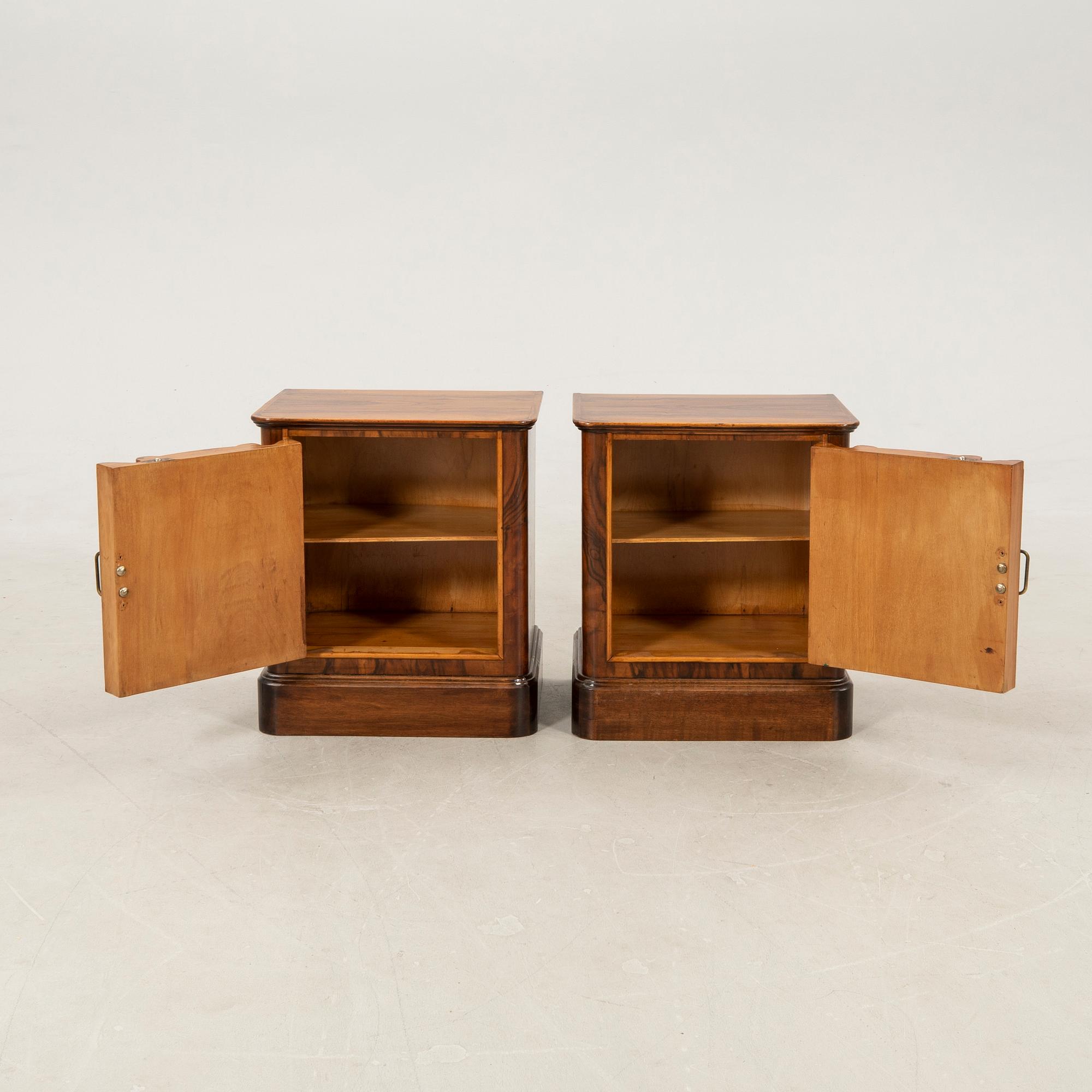Sängbord ett par Art Deco 1900-talets första hälft.