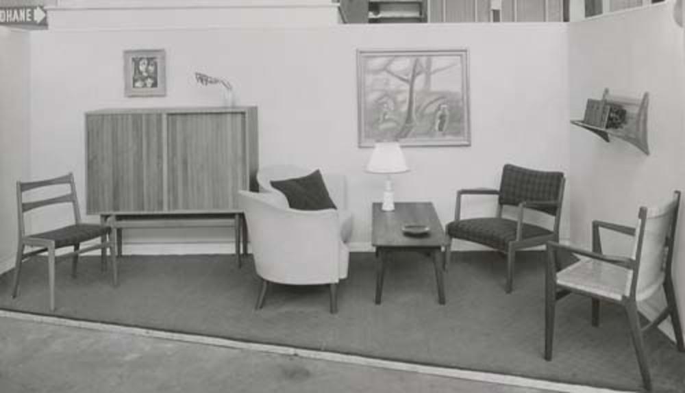 Jørgen Høj, an oak cabinet, Knud Willadsen Møbelsnedkeri, Lillerød, Denmark, 1950s.