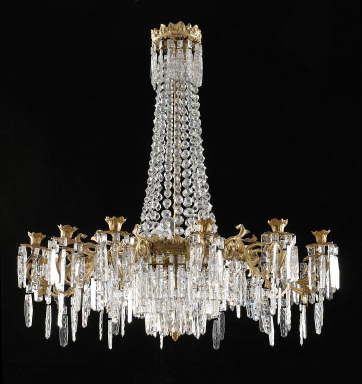 LJUSKRONA, för tolv ljus. Oskariansk.