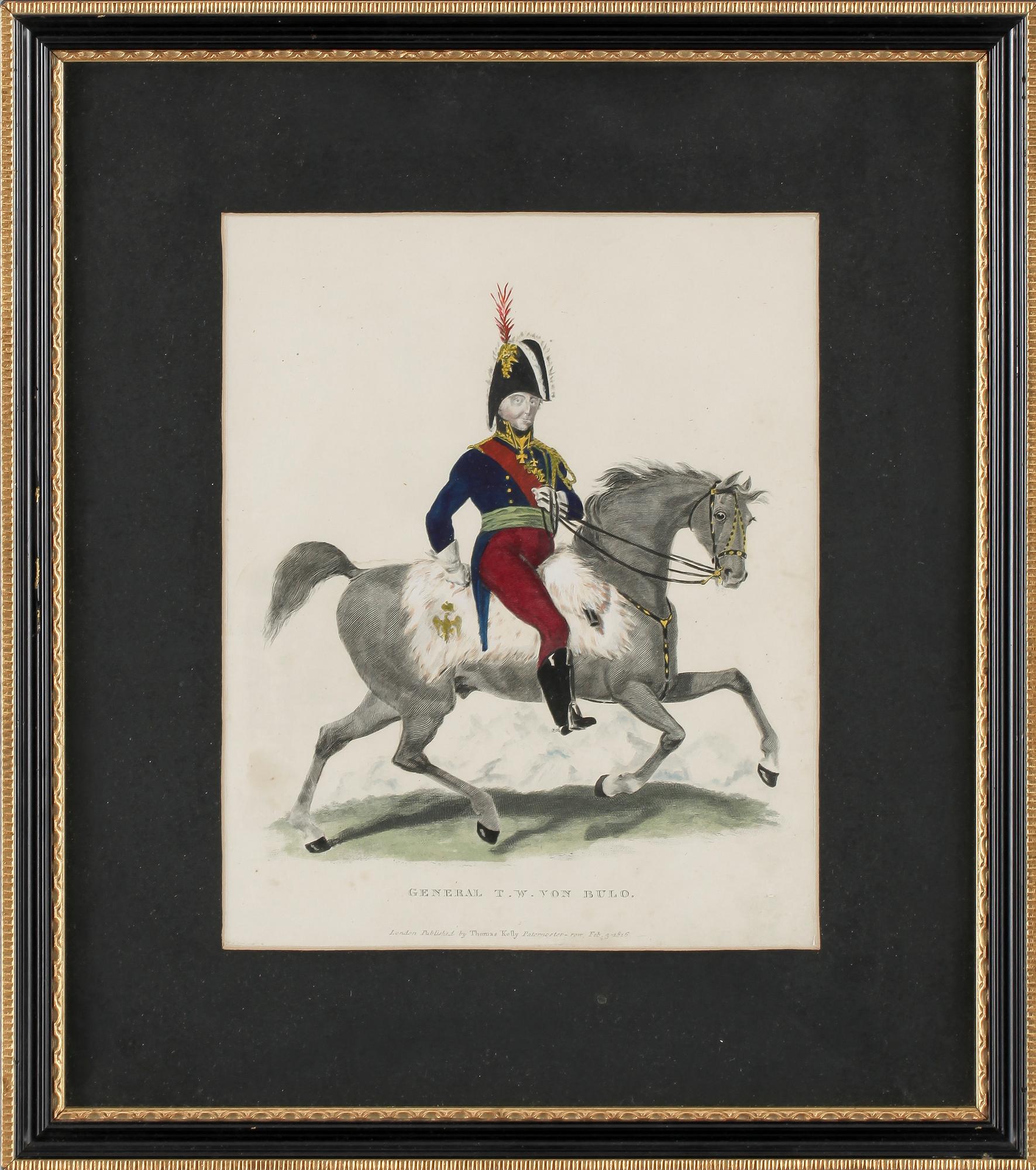 GRAFISKA BLAD, 2 st, handkolorerade, 1800-tal.