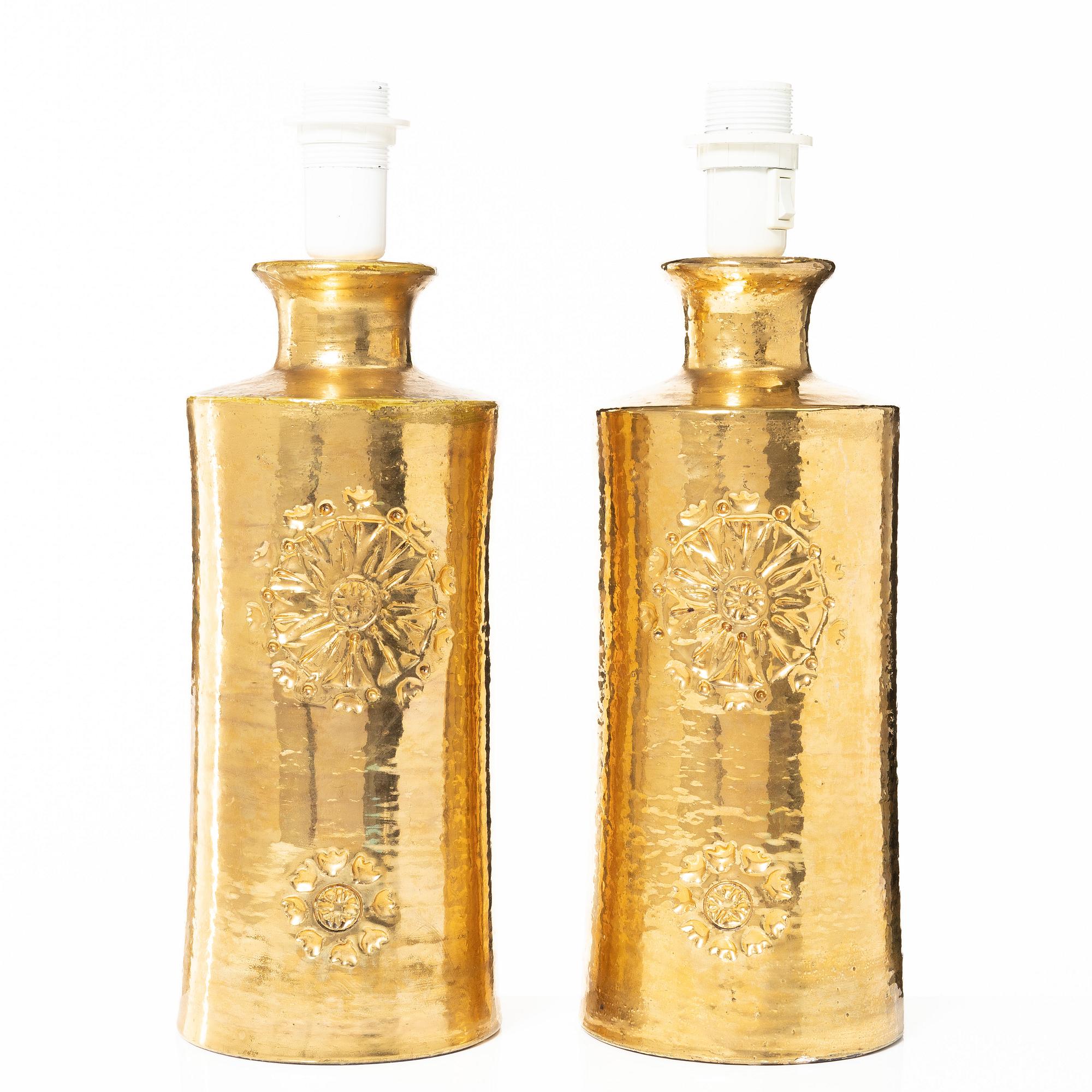 Table lamps, a pair, Bitossi for Bergboms, Italy, second half of the 20th century.