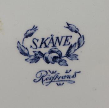 SERVISDELAR, ca 100 delar. Flintgods, "Skåne" Rörstrand.