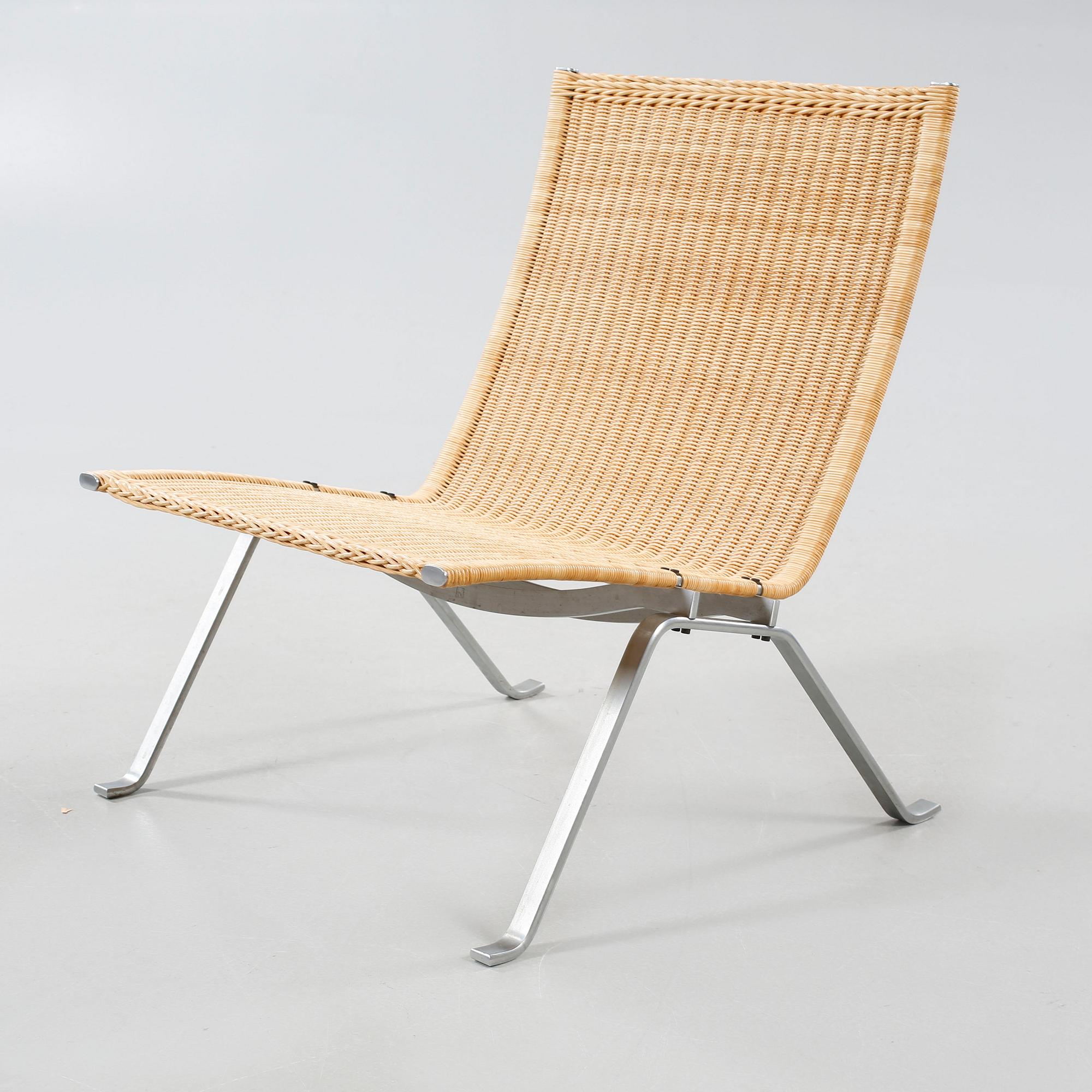 A "PK-22" armchair by Poul Kjaerholm, E Kold Christensens, Denmark, 20th century.