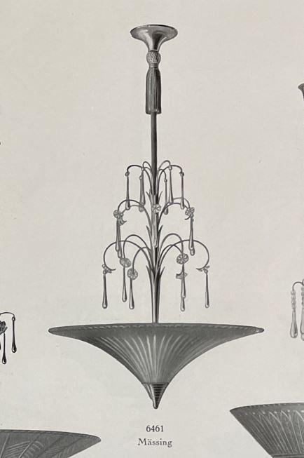 Harald Notini, taklampa, modell "6461", AB Arvid Böhlmarks Lampfabrik, 1929-35.