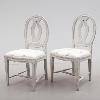 STOLAR, 1 par, gustavianska, omkring år 1800.