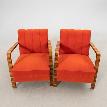 Fåtöljer, ett par, Art Deco, 1900-talets första hälft.