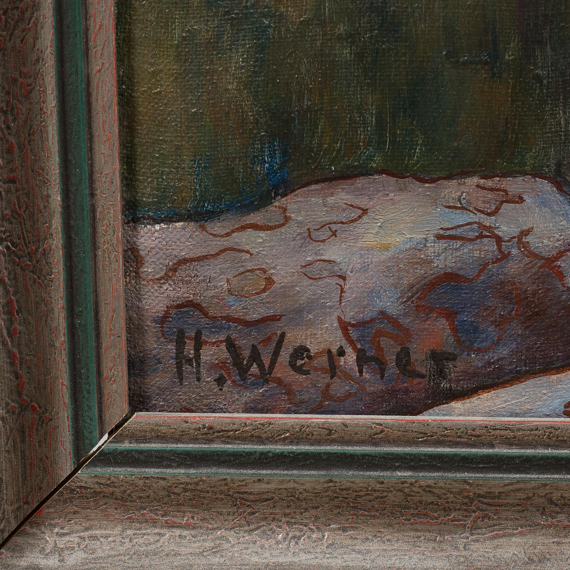 oil on canvas, signed.