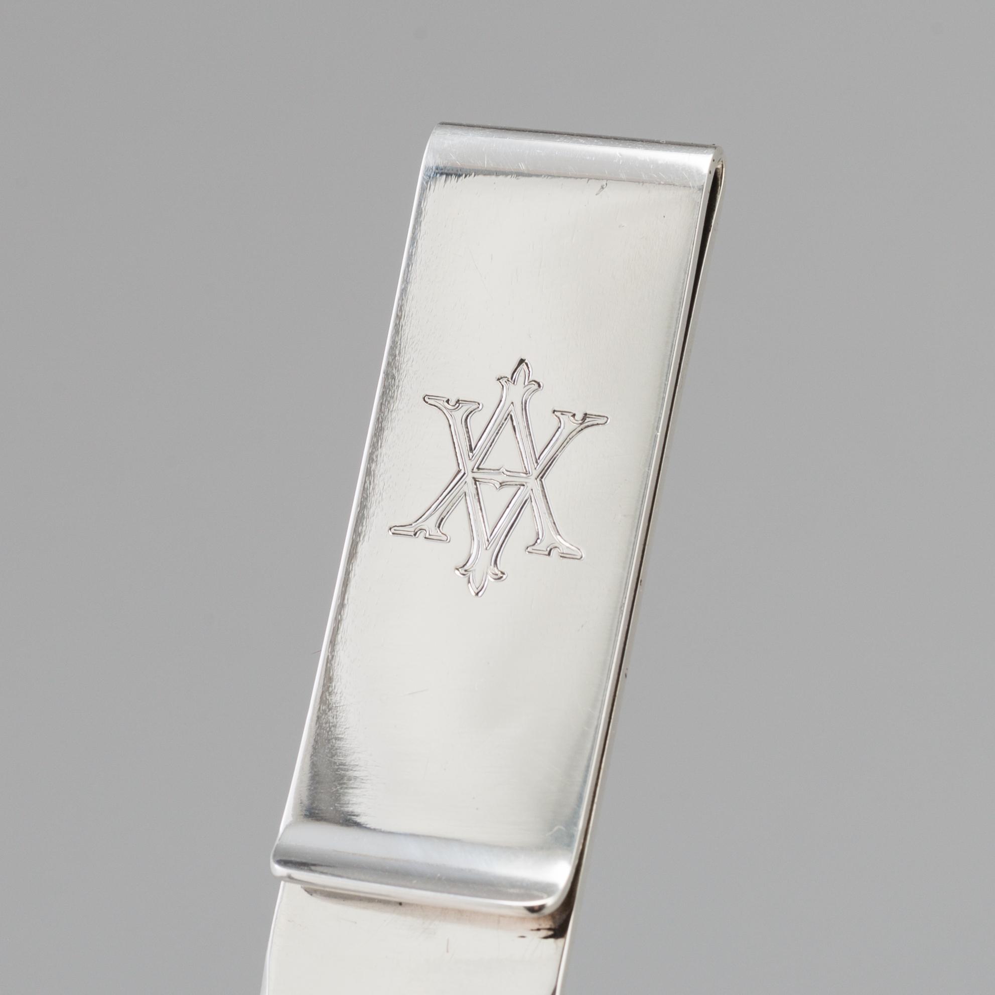 A Sterling silver paper knife by Aterlier Borgila, Stockholm, 1978.