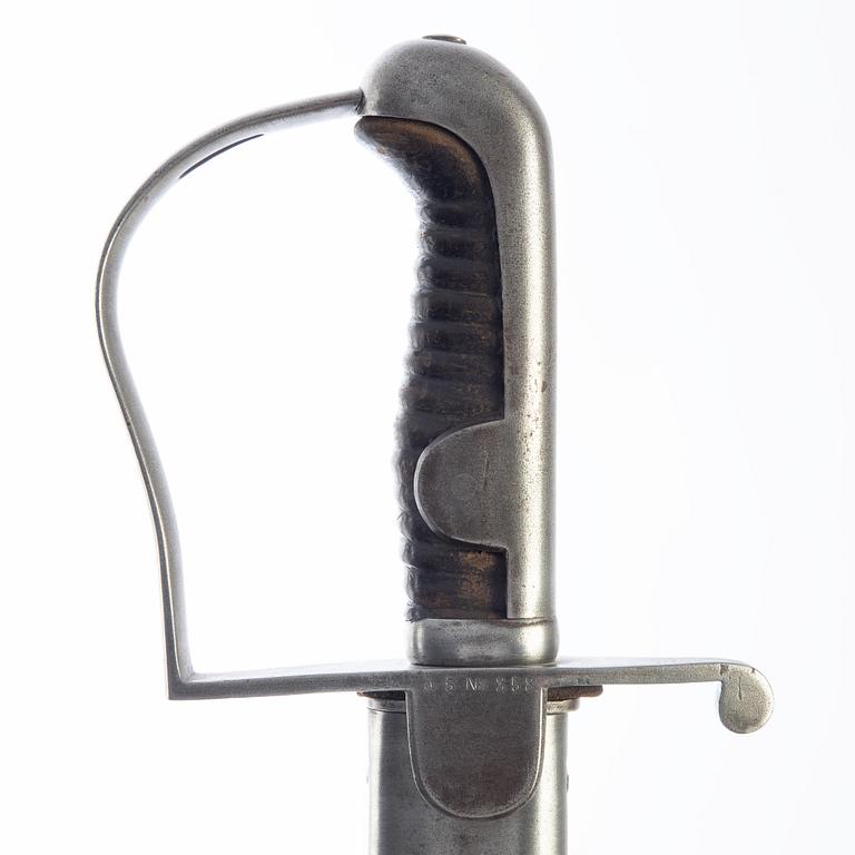 Sabel, svensk, m/1831 för artilleriet, med balja.