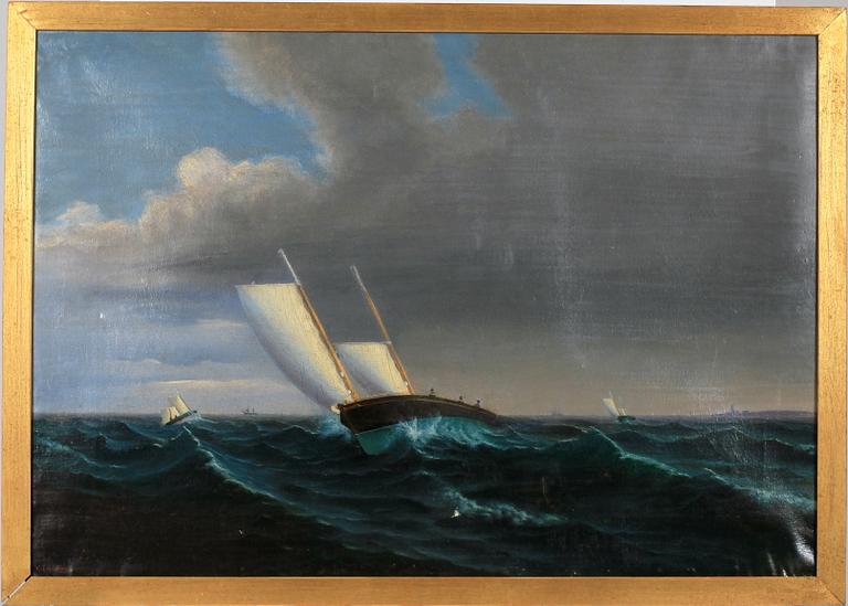 CARL JOHAN GRANBERG, olja på duk. Sign o dat 1882.