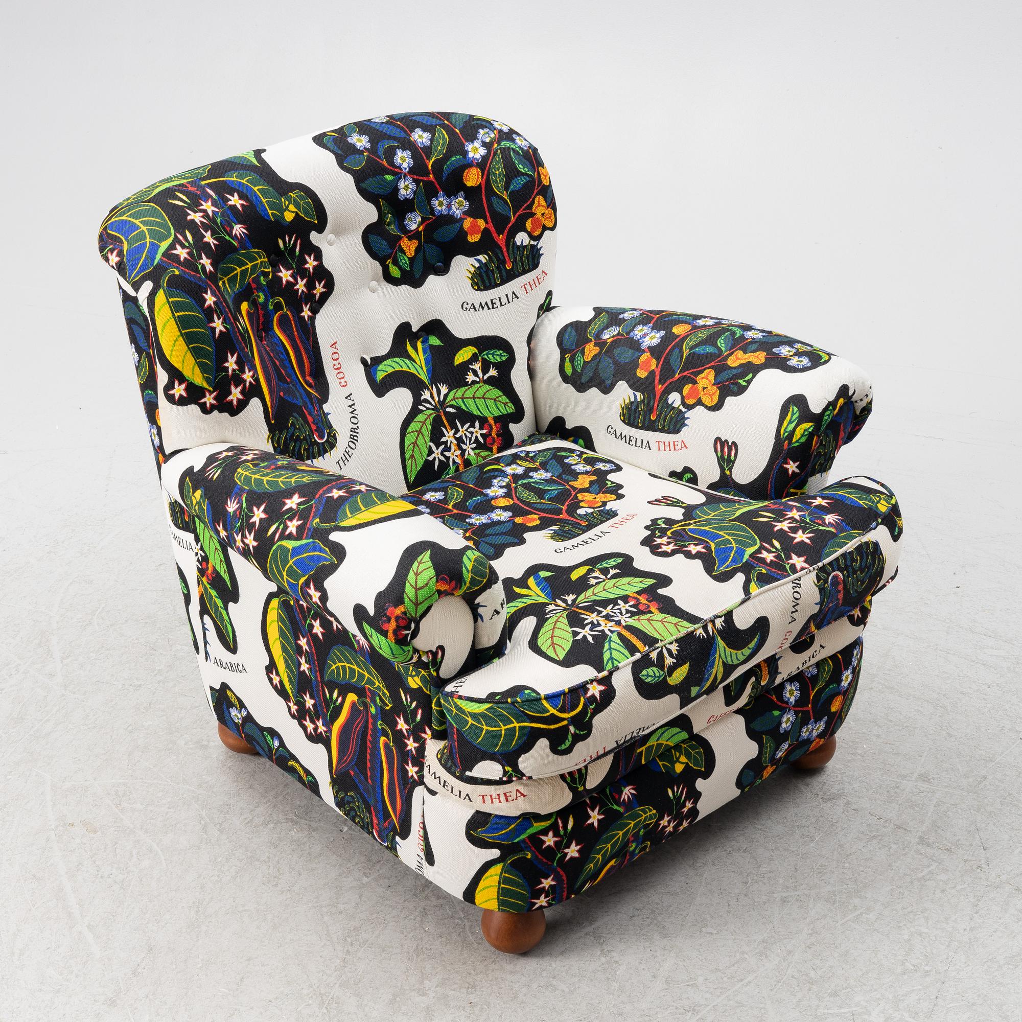 Josef Frank, armchair, model 568, Svenskt Tenn.