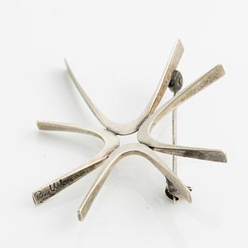 Rey Urban, brosch, sterlingsilver, Stockholm, 1962.