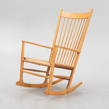 Hans J. Wegner, a 'J16' rocking chair, mid 20th century.