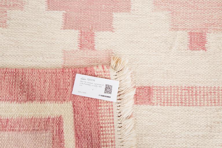 MATTA, rölakan, signerad UP (Ulla Parkdal), ca 228 x 169 cm.