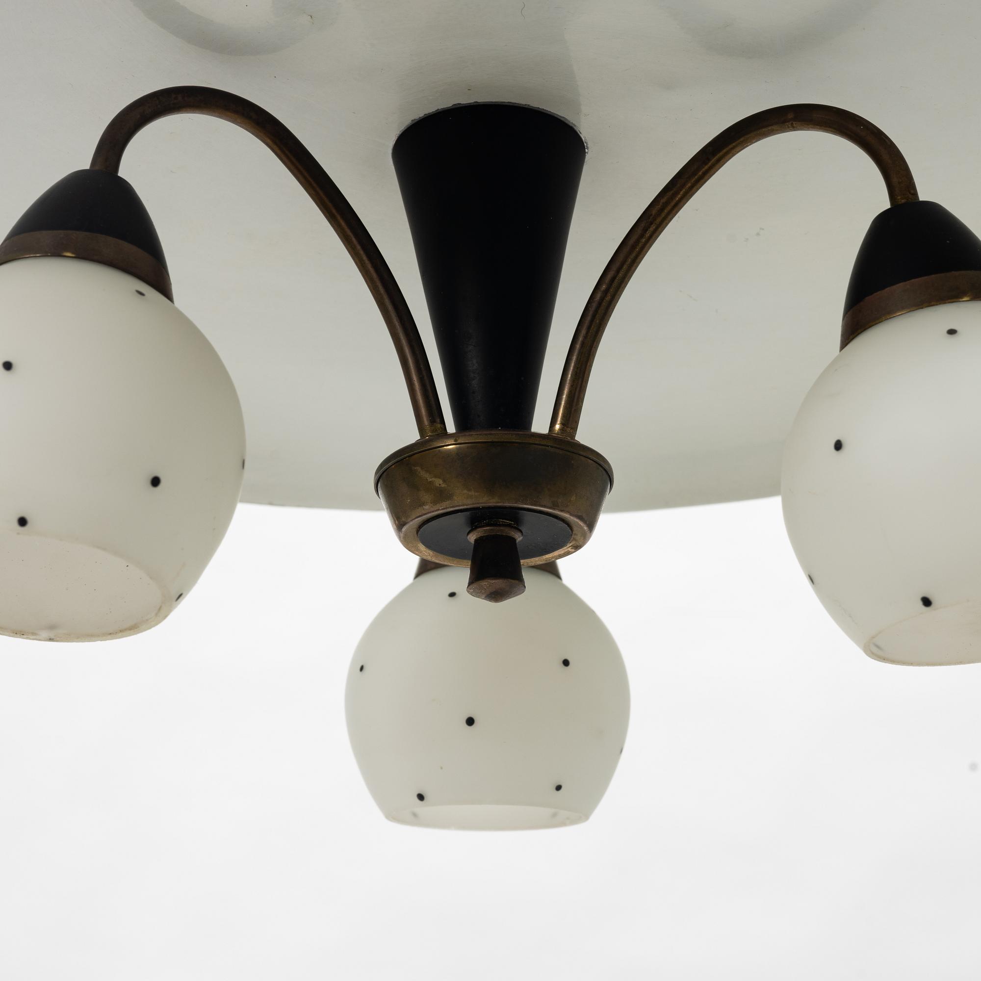 A ceiling light, ca 1950-60's.