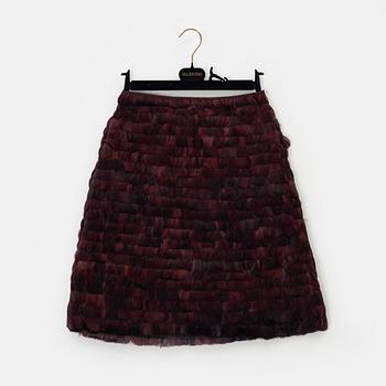 Valentino a feather skirt, size 6.