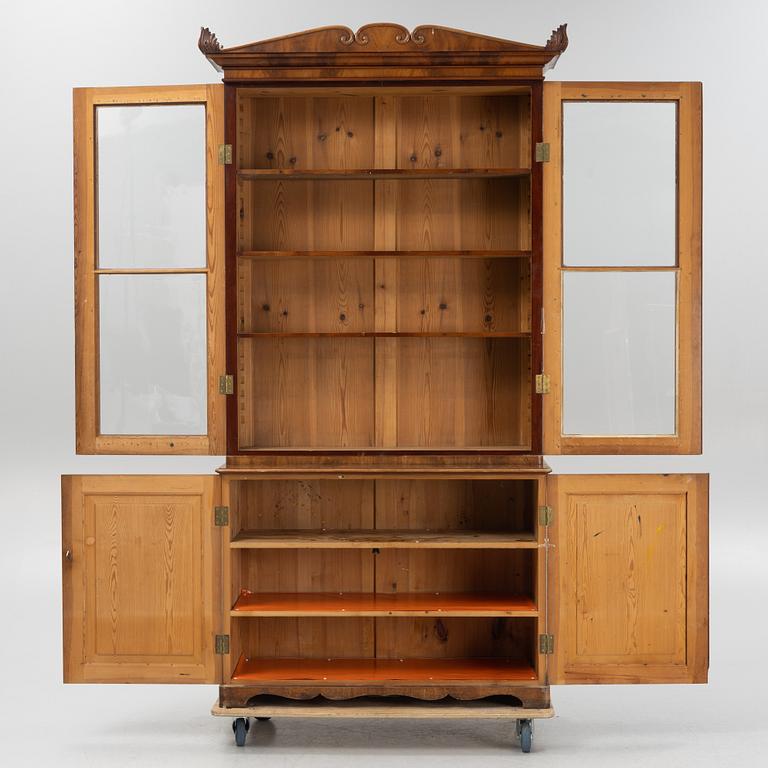 Bookcase, late Empire style, mid-19th century.