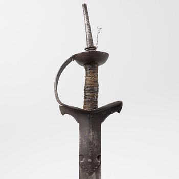 An Indian Khanda style sword, 19th / 20th Century.