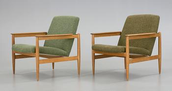 FÅTÖLJER, ett par, 1960-tal.