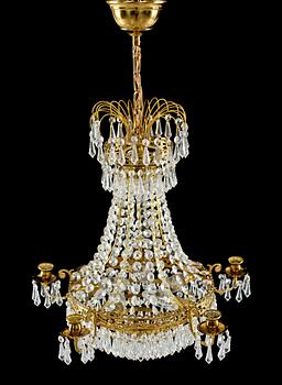 LJUSKRONA, gustaviansk stil, 1900-talets andra hälft. Höjd ca 55 cm.