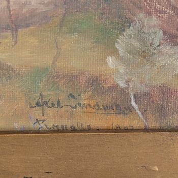 AXEL LINDMAN, olja på duk, signerad och daterad 1909.