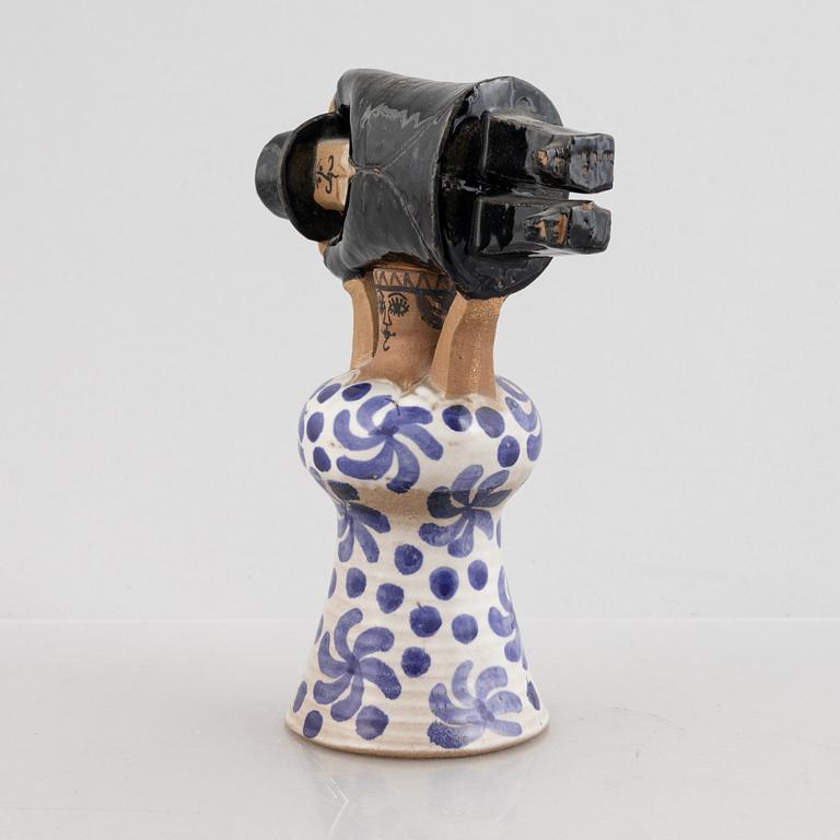 Lisa Larson, figurin, stengods, "Samhällsdebatten", Gustavsberg.