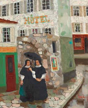 106. Pelle Åberg, French city scene.