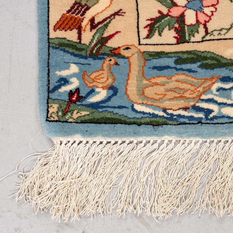 Matta, old Isfahan figural, 108 x 76 cm.