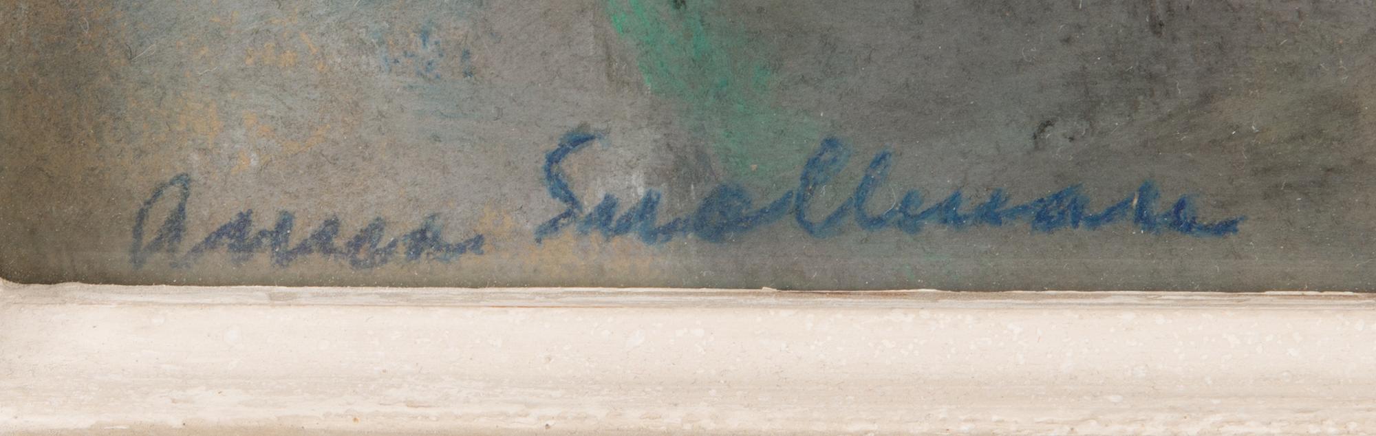 ANNA SNELLMAN, pastel, signed.